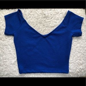 Royal Blue Cropped Top
